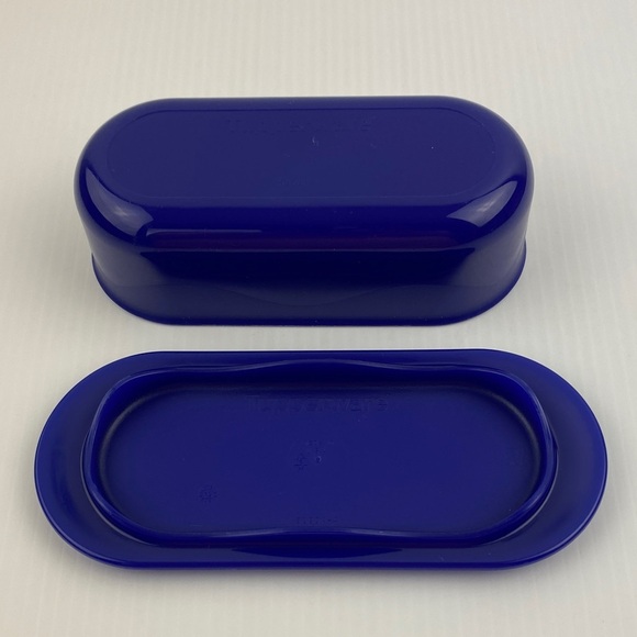 Tupperware Butter Dish Ocean Blue - Picture 2 of 11